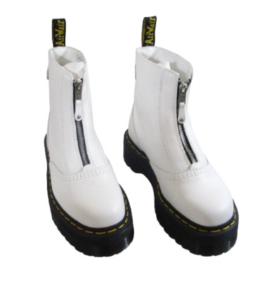 Dr. Martens Jetta ホワイト 6 UK NEW Dr Martens Jetta Womens Zipper Platform Boots 7 White Sendal