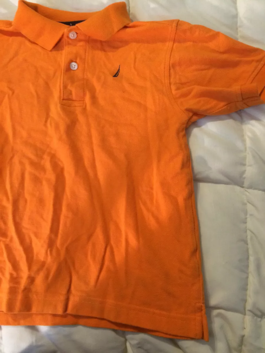 YOUTH TODDLER NAUTICA ORANGE POLO SHIRT SIZE XL (7X) X-LARGE