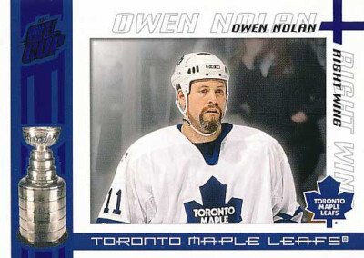 2003-04 Pacific Quest for the Cup BLUE #95 OWEN NOLAN - x/150 - Maple Leafs