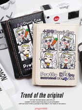 Anime Umamusume Oguri Cap Black/White Cute PU Leather Purse Short Wallet