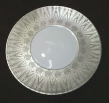 J.L. Coquet Limoges Esmeralda Incrustation Platinum Bread/Butter/Appetizer Plate
