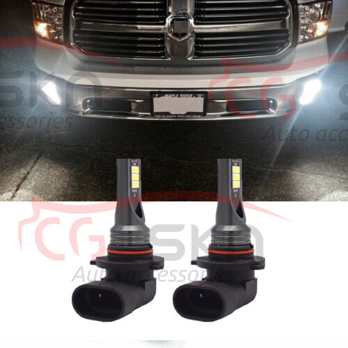 9006 6000K White LED Fog Light Bulbs For Dodge RAM 1500 2500 3500 2010