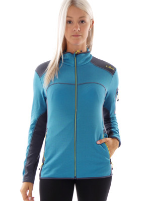 CMP Fleecejacke Übergangsjacke Funktion blau Stretch GridTech warm