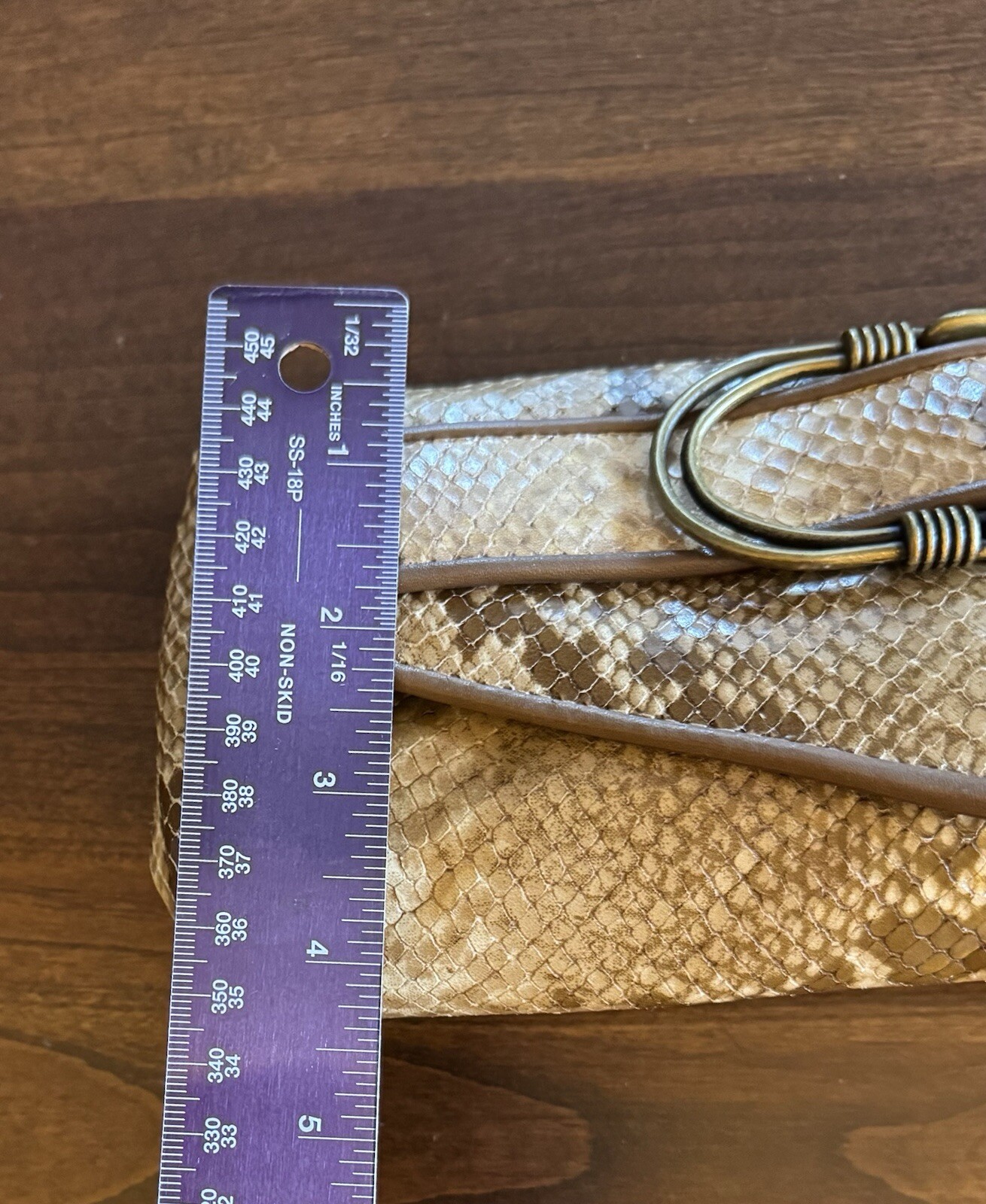 Cole Haan Clutch Nude Python Snake Pattern - image 3