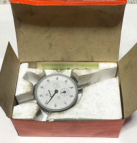 Mitutoyo 2046-08 Dial Gauge 0.01-10mm w/Box made in Japan