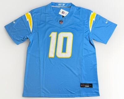 XL Justin Herbert #10 Vapor FUSE Jersey Powder Blue Los