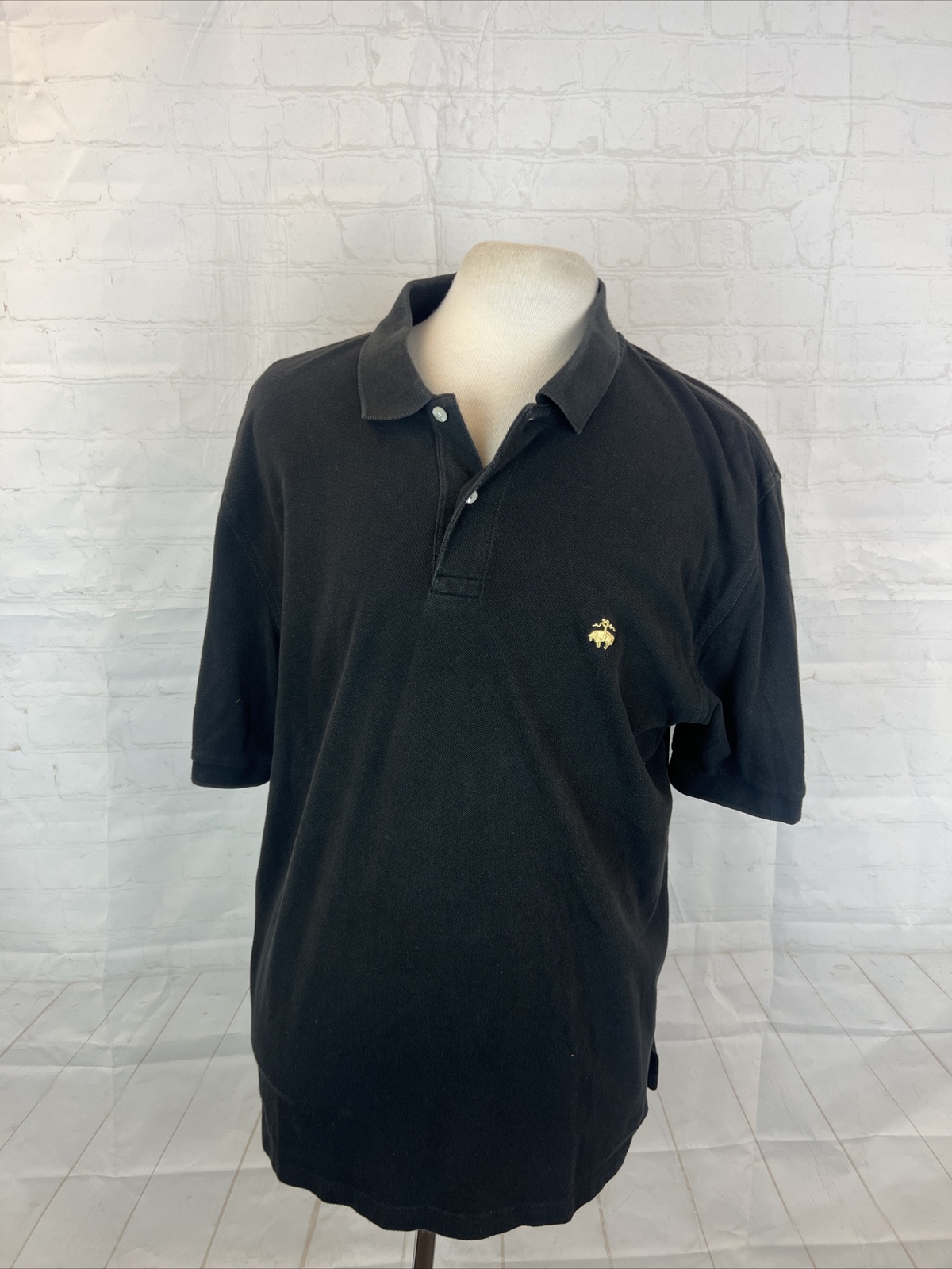 Brooks Brothers Men's Black Cotton Polo Shirt XL … - image 1