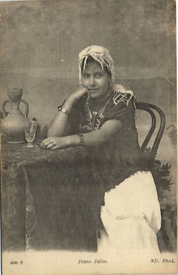 Carte Postale Ancienne Judaica Juif Judaïca jeune juive: Manuskript