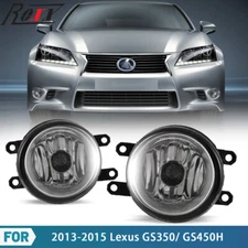 Fog Lights For 2013-2015 Lexus GS 350/450H Clear Bumper Factory Lamp Replacement