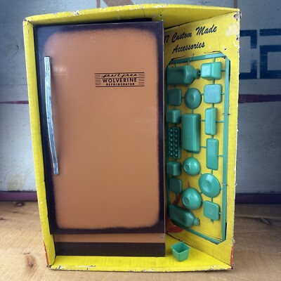 ヴィンテージ50s 60s TRICO キャビネット Vintage 1960's Wolverine Toy Tin Refrigerator in original box