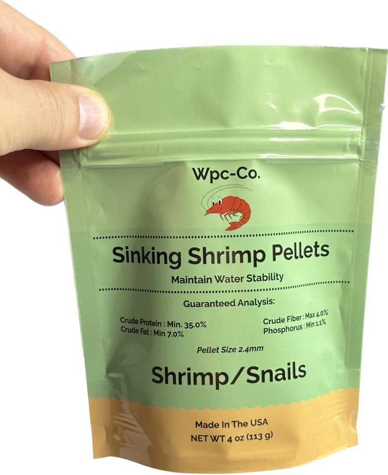 Shrimp Food Aquarium Sinking Pellets for Neocaridina Shrimp Snails Bottom Feeder - Image 2 of 4