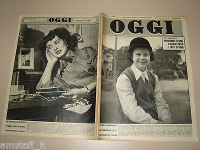 TODAY=1954/13=MARIA BEATRICE DI SAVOIA=DIEGO FABBRI=HERBERT OLIVECRONA=BARBERA E.