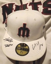 Cole Young, Lazaro Montes, Tyler Gough, Signed Autographed Seattle Mariners Hat 