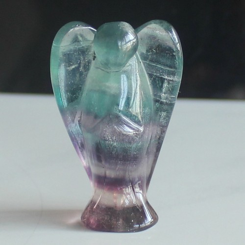 2'' Carved quartz gemstone crystal angel figurine carving office home decor - Picture 44 of 110