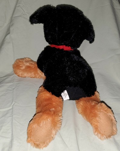 Toy Factory Black And Tan 9" Puppy Dog Stuffed Plush - Picture 3 of 9