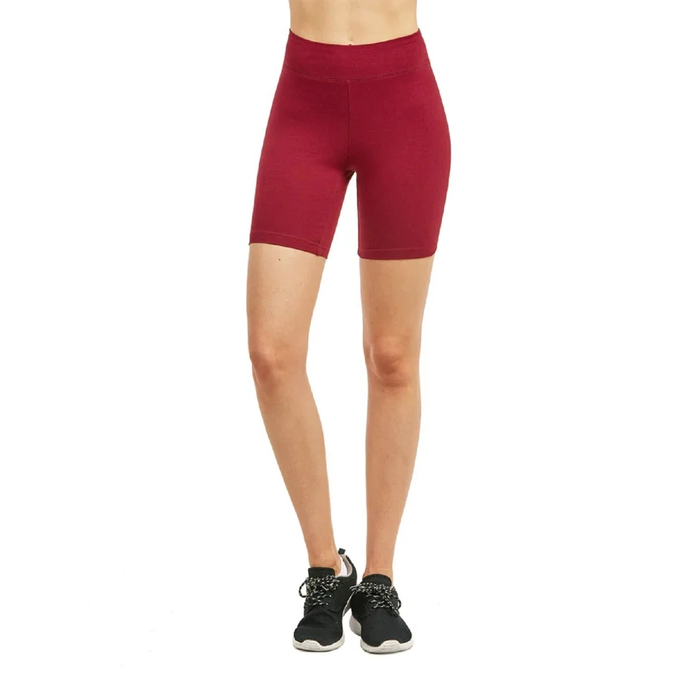 Pantalones Cortos de Motociclista para Mujer Algodón Suave Ancho Cintura Alta Leggings Transpirables Pantalones de Yoga Foto 4 de 4