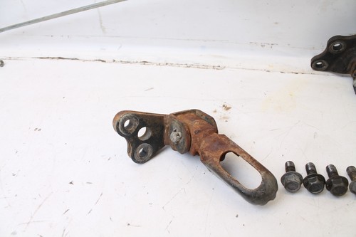 Yamaha XT350 1985 OEM Juego de estriberas delanteras estriberas reposapiés peldaños pedal de freno - Imagen 6 de 11
