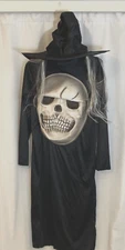 Forum Novelties #74952 CHCO Big Face Reaper Costume with Hat Skull Small