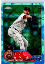 2023 Topps Chrome Update JAMES PAXTON #USC83 Blue Lava Refractor /175 RED SOX
