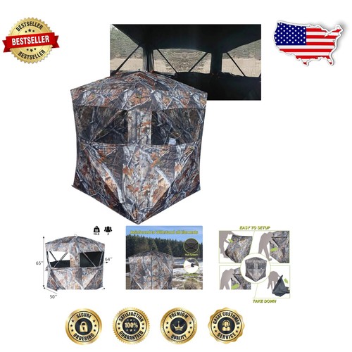 Robustes Camouflage Jagdzelt - leichtes Design für 2-4 Personen
