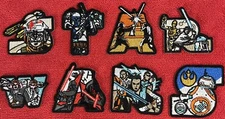 🔥  Set Of 8  STAR WARS Logo Applique Embroidered Iron on Patch SHIPS SAME DAY!
