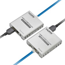 4K@60HZ HDMI 2.0 Extender Cat5e/Cat6/Cat7 Loop-Out, IR Control, Cascading