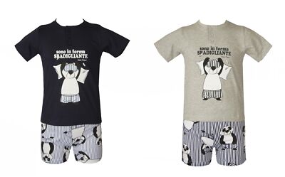 Kinder Jungen Schlafanzug Baumwolle Sommer Kurzarm kurze Hose Seraphine CRAZ