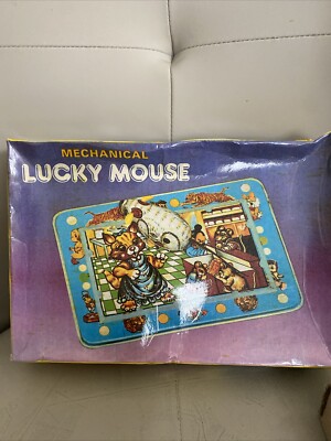 LUCKY MOUSE WIND-UP ビンテージ玩具 Lucky Mouse, Vintage Tin Plate Clockwork / Wind-Up Novelty Toy