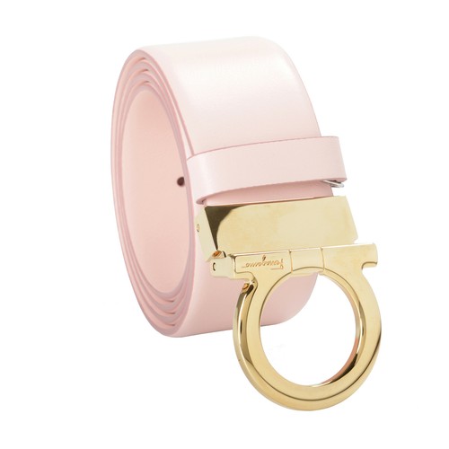 Salvatore Ferragamo Mujer Rosa 100% Hebilla de Cuero Adorno Cinturón | eBay