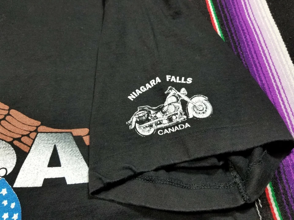 Vintage Single Stitch Harley Davidson Canada T-Shirt Size Large 21.5x28.5 - Image 4 of 4