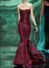 Monique Lhuillier Collection 2013 Runway Purple Ruffle Long Ball Gown Dress 0 2