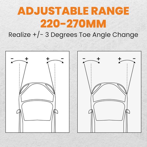 2 Pcs Adjustable Rear Toe Arms Kits for Lexus IS300 GS300 GS400 GS430 2001-2005 - Picture 9 of 12