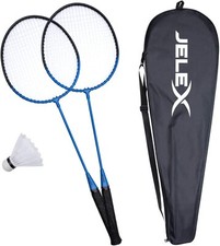 LOT DE 2 RAQUETTES DE BADMINTON + 1 VOLANT + 1 SAC DE TRANSPORT