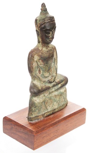 Antique 16th 17th Century Burmese Bronze Buddha Statue Burma Southeast Asian Old - Picture 9 of 21
