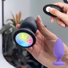 Analplug für Den Mann Anal Vibrator Plug Dildo Mit LED Licht Analvibratoren DE