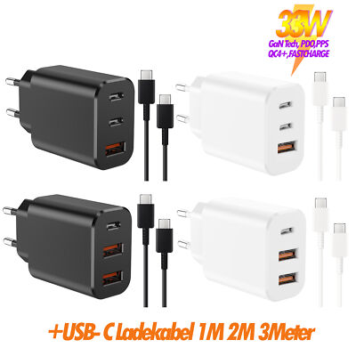 Für iPhone 15 15 Pro Max 15 Plus Usb C Adapter 33W Schnellladegerät Ladekabel