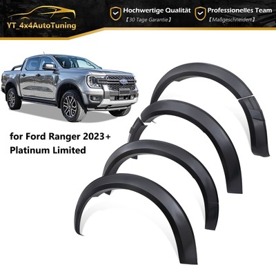 Schmutzfänger Set Für Ford Ranger T9 Ab 2023 - Vorne & Hinten, Schwarz, ABS Kunststoff