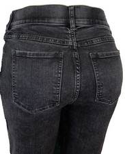  128 SPANX ANKLE SKINNY Clean BLACK pull-on Jeans Jeggings-Size SMALL-EUC 