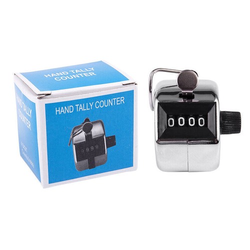 4 Digit Tally Counter Hand Held Number Clicker Mechanical Manual Counting Click - Picture 2 of 12