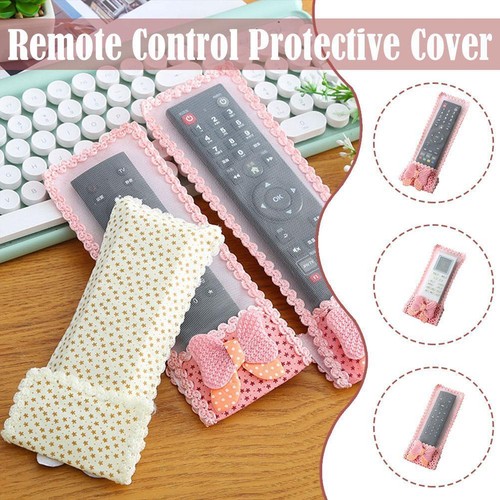 Bow Lace Fabric Remote Control Cover Dust Cover Protective Cover✨y U5F2