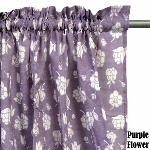 Par de cortinas de algodón sin forrar de poliéster estampadas con flores de bolsillo de caña - 115 x 2... - Imagen 14 de 17