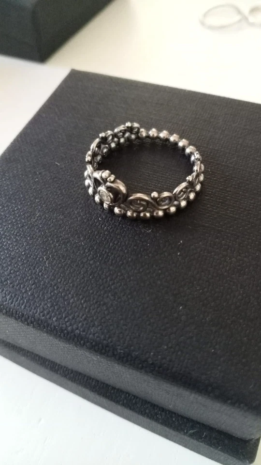 Anello Pandora - Corona Tiara Principessa - Argento S925 con Zirconia Cubica - Immagine 2 di 2