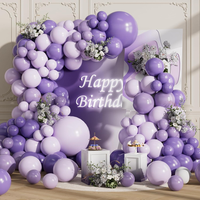 Luftballon Girlande Lila Bogen, 155 StüCk Luftballons Latex Ballons FüR Geburtst