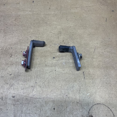 #ad 1969 1970 Mustang Cougar Rear Window Stop Passenger Side Glass Stop Brackets $28.00