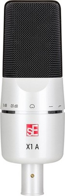 sE Electronics X1 A WB Kondensator Studio Mikrofon Weiß Niere Pad Low Cut Halter