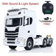 1/14 Maßstab RC Traktor Lkw Metallchassis 6x6 Fernbedienung Auto 2-Gang Getriebe