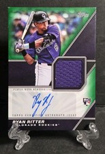 2026 Topps Series 1 Ryan Ritter #MLMA-RY - Patch Auto #'d/99 Green