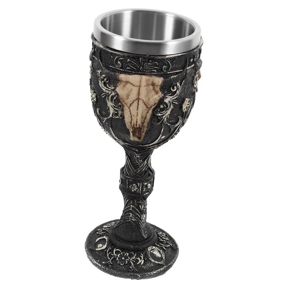 Halloween-tasse Totenkopfbecher Mittelalterlicher Kelch Getränkebecher - Bild 1 von 4