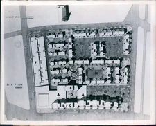 1967 Photo Castle Square Boston South End Commercial Building Plaza Shop 8X10