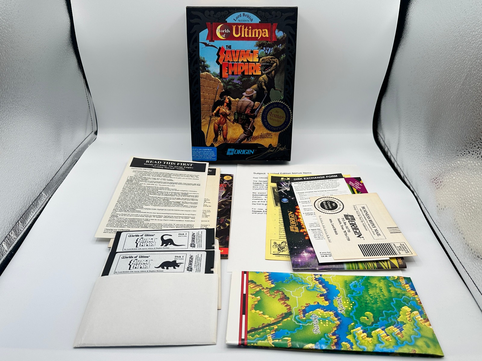 Worlds of Ultima Savage Empire Collectors Edition Signed by Lord British IBM PC